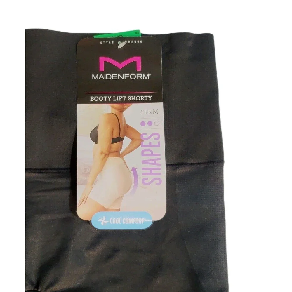 Maidenform Ultimate Booty Lift Tummy Tamer Women's L Shapwear Short DMS090 Black